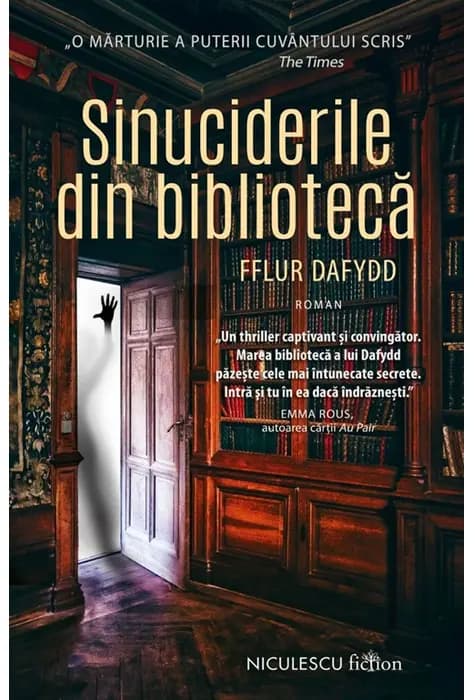 Coperta cărții Sinuciderile din bibliotecă de Fflur Dafydd