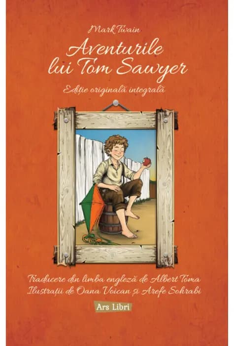 Coperta cărții Aventurile lui Tom Sawyer de Mark Twain
