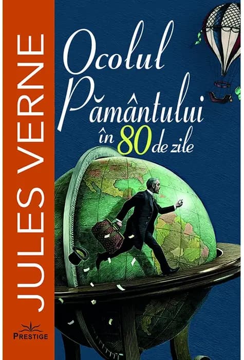 Coperta cărții Ocolul Pământului în 80 de zile de Jules Verne